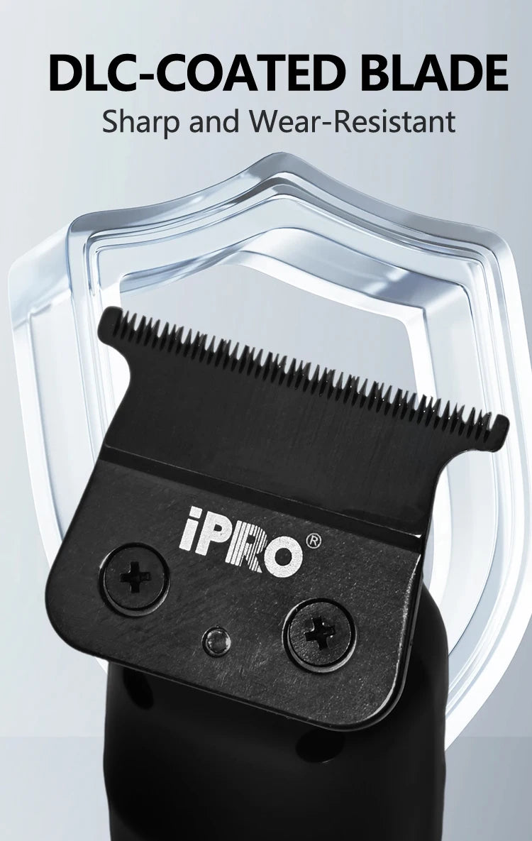 iPRO S1082 Professional Electric Hair Clipper 7700RPM High Speed 1600mAh Long Battery Life Magnetic Comb Attachment Set