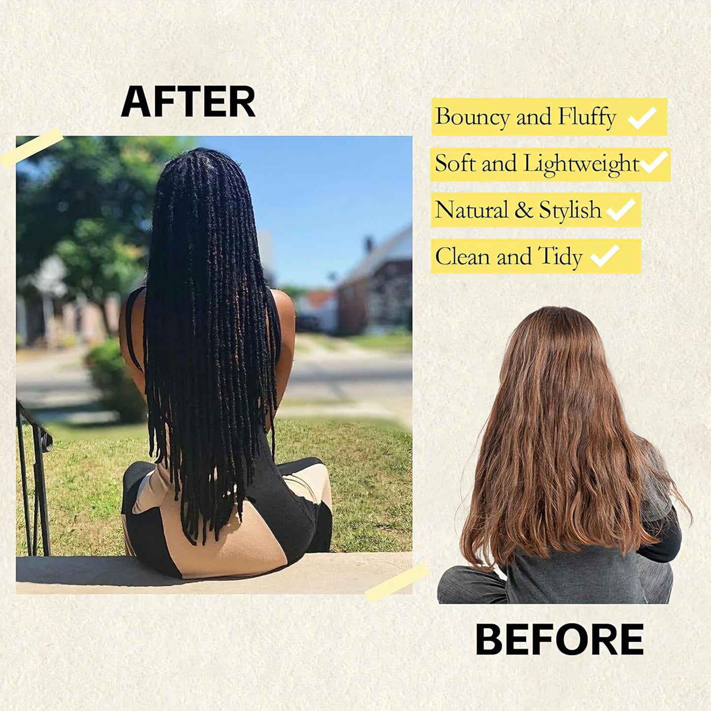Marley Twist Braiding Hair Pre Stretched Ombre/Solid Colors Afro Kinky Curly Crochet Hair for Faux Locs Jumbo Marley Twists Hair