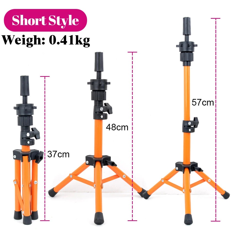 Mannequin Head Wig Stand With Adjustable Wig Tripod Stand Holder For Wigs Making Display cosmetology supplies hairdressing head
