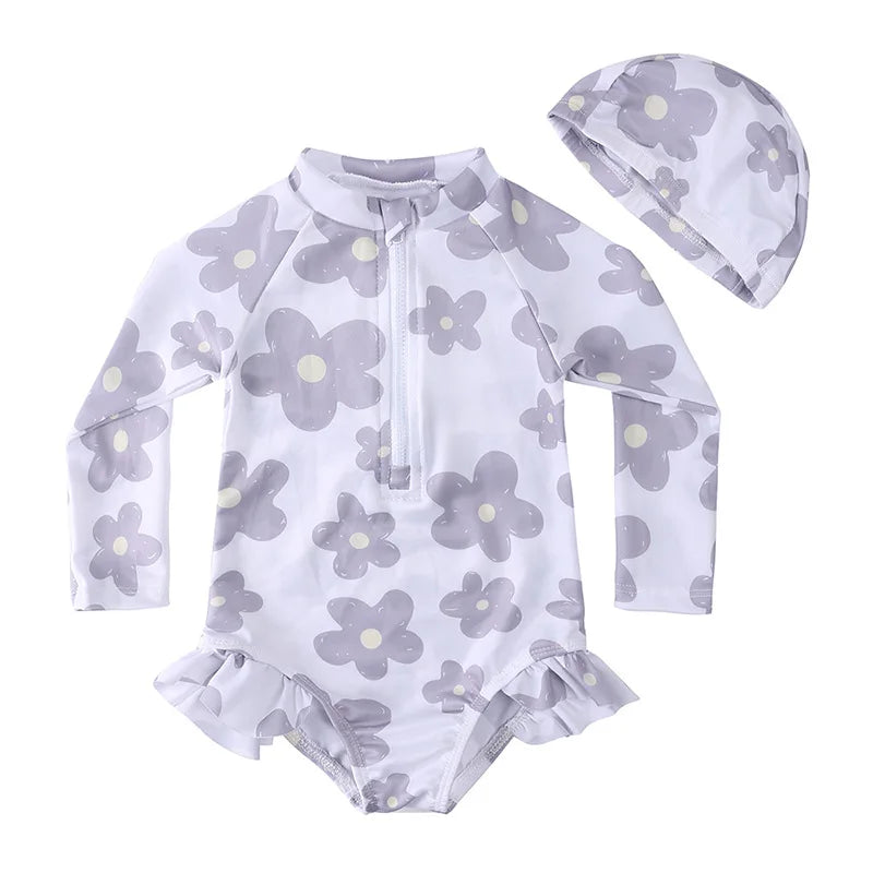 2026 Summer Kids Girls Swim Wears Baby Girl Set Beach Seaside Clothes 9M-8T Sister Swimming Suits Fashion Sunbeach Swimsuit