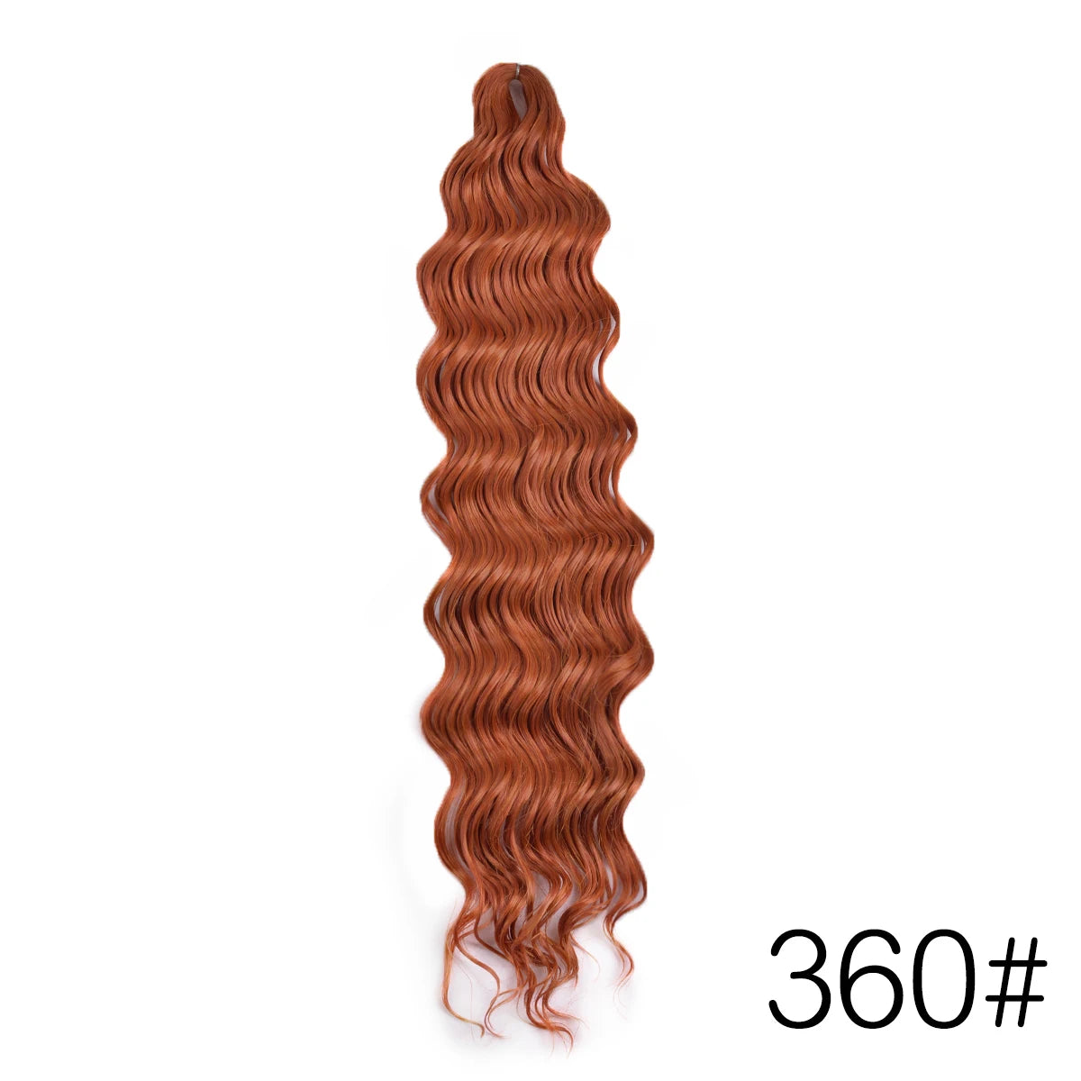 Anna Curl Synthetic Braiding Hair Loose Deep Wave 24 Inch Crochet Hair Extensions Water Wave Twist Pink Color Hair for Women