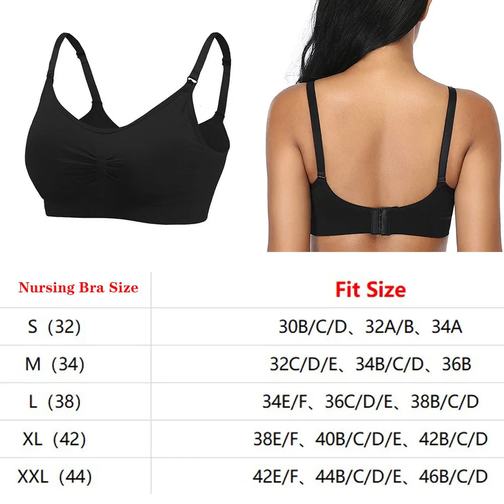 1/2pcs Breastfeeding Bras Maternity Nursing Bra for Feeding Nursing Underwear Clothes for Pregnant Women Wirefree Breathable Bra