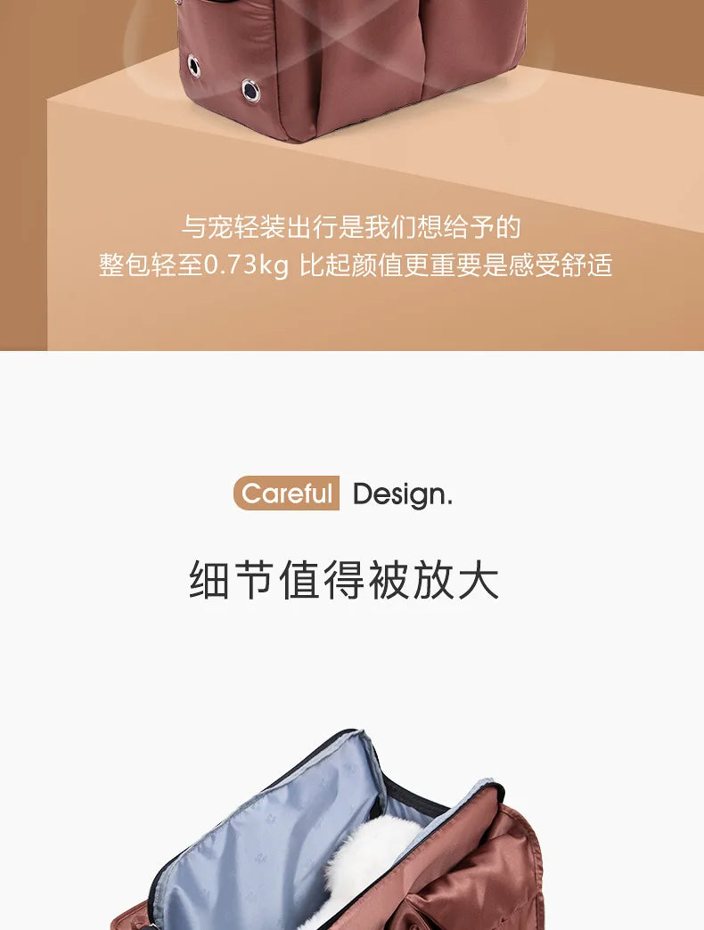 Portable Puppy Shoulder Bags Breathable Cat Carrier Bag Cats Transporter Bag Travel Pet Carrier for Cat Dog Pets HandbagBackpack