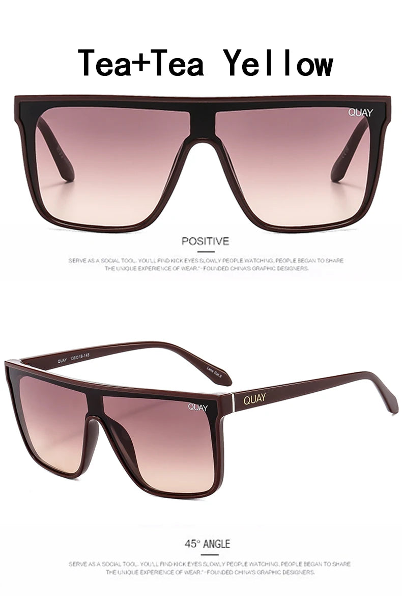 Brand Fashion Sunglasses Women Men Design Square Quay Sun Glasses for Women Retro Nightfall Female Shades Gafas Oculos UV400