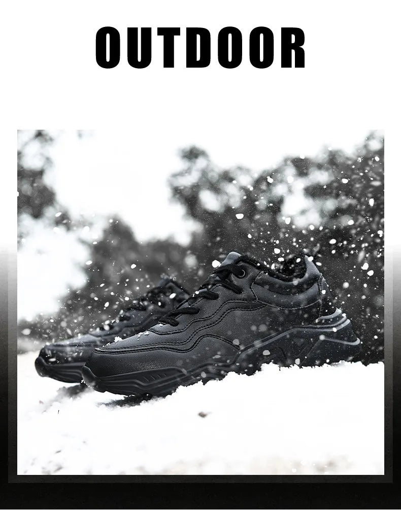 Winter Men Casual Shoes Breathable Warm Walking Sneakers Outdoor Lightweight Male Sport Shoes Lace-up Mens No-slip Running Shoes