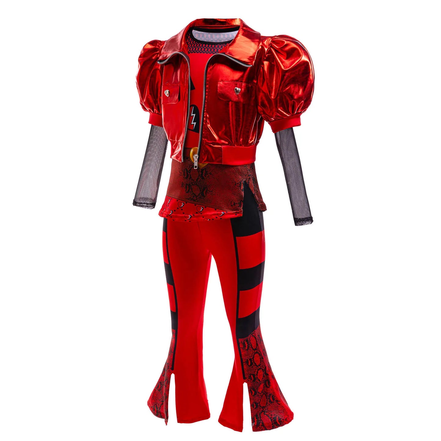 Descendant Costume Play 2026 Teen Fantasy Comedy Film The Rising of Red Cosplay Kylie Cool Outfit Halloween Dress up for Girls