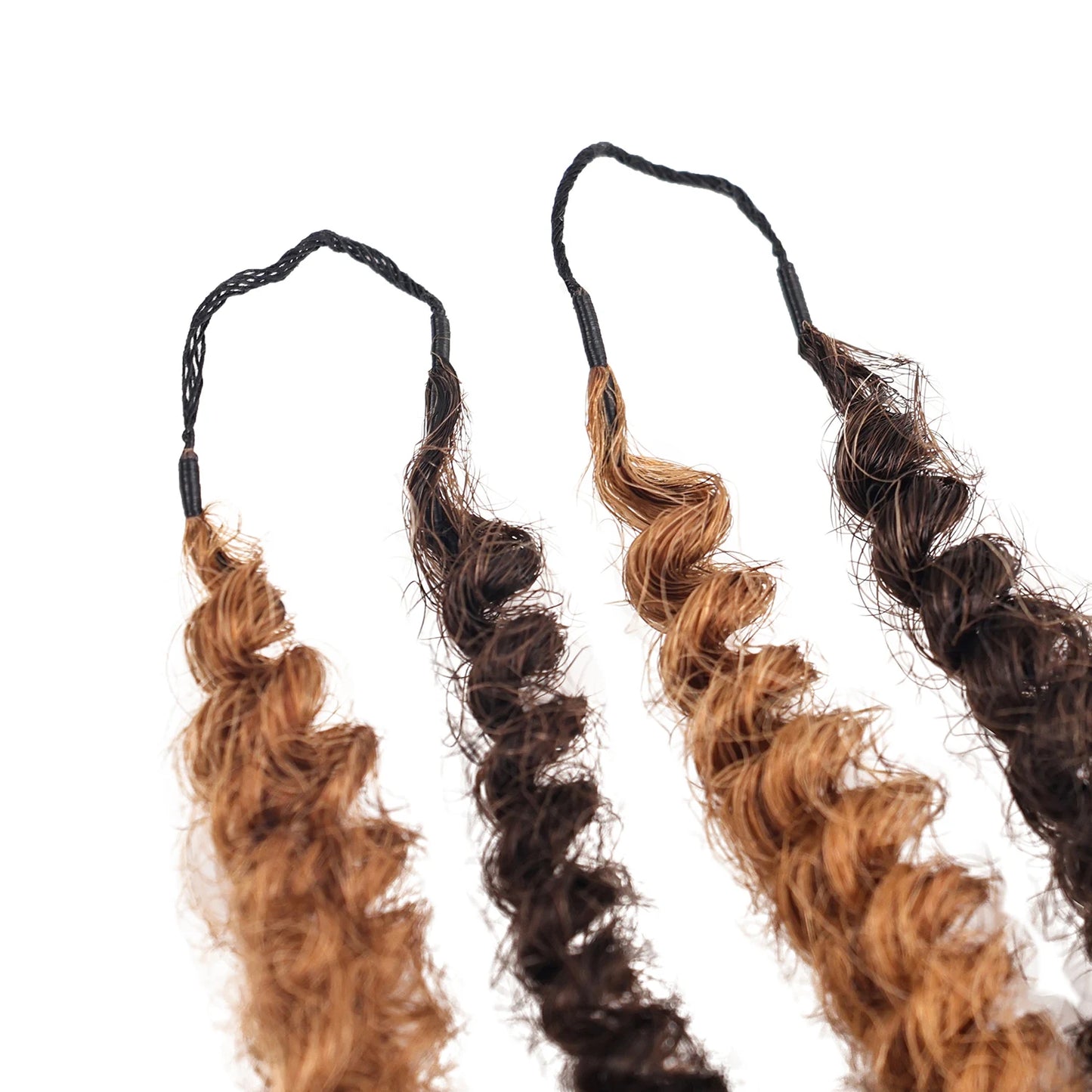 12A Afro Kinky Braiding Human Hair #430 Curly Extensions Crochet Braiding Hair 12-18Inchs  Pre-Separated Crochet Feather Hair