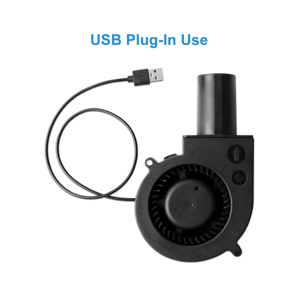 2.5cm Interface Portable CPAP Hose Dryer Blower Kit USB Turbo Fan for 2.2cm/22mm Standard CPAP Tube for BIPAP Cleaning