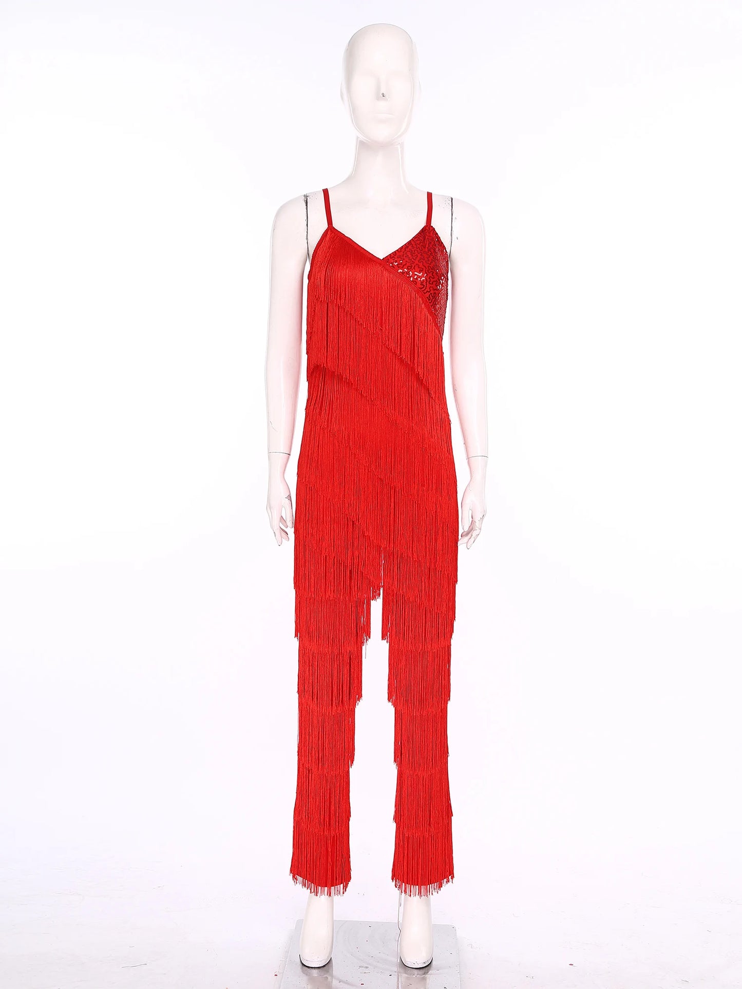 Halloween Hippie Costume womne Vintage 70s Disco Stage Performance Dancing Jumpsuit Singer Sequins Tassel Tango Cha-cha Costumes