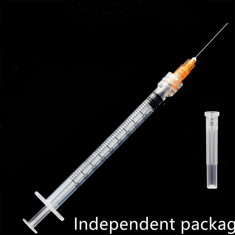 50Pcs 1ml Luer Lock Syringe, Suitable for Pet and Farm Animal Industry, Laboratory Dispensing, Manual DIY Multi-Purpose