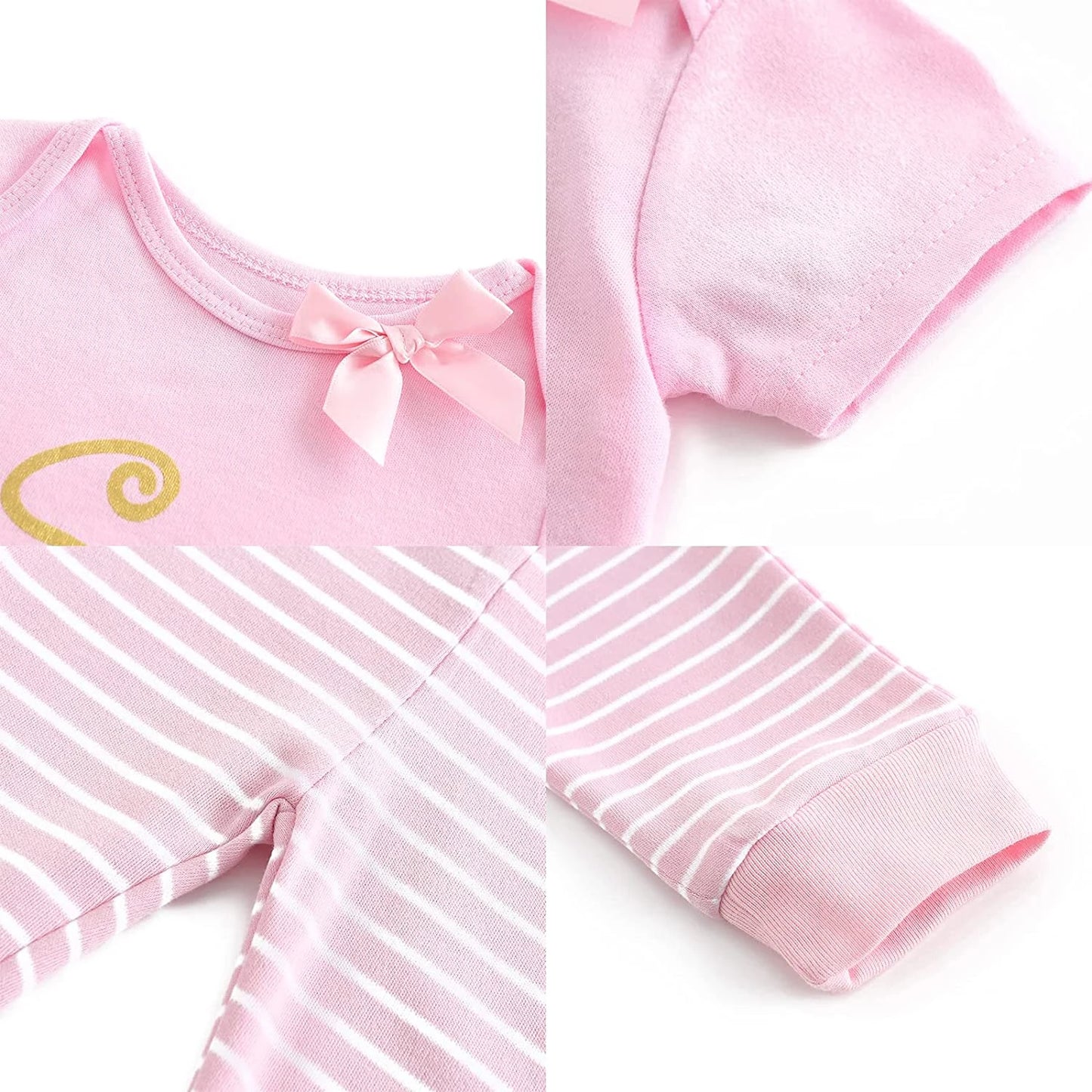 27Pieces Newborn Baby Girl Clothes Gift Set Print 100%Cotton Baby Boy Clothes Solid Color Baby Accessories