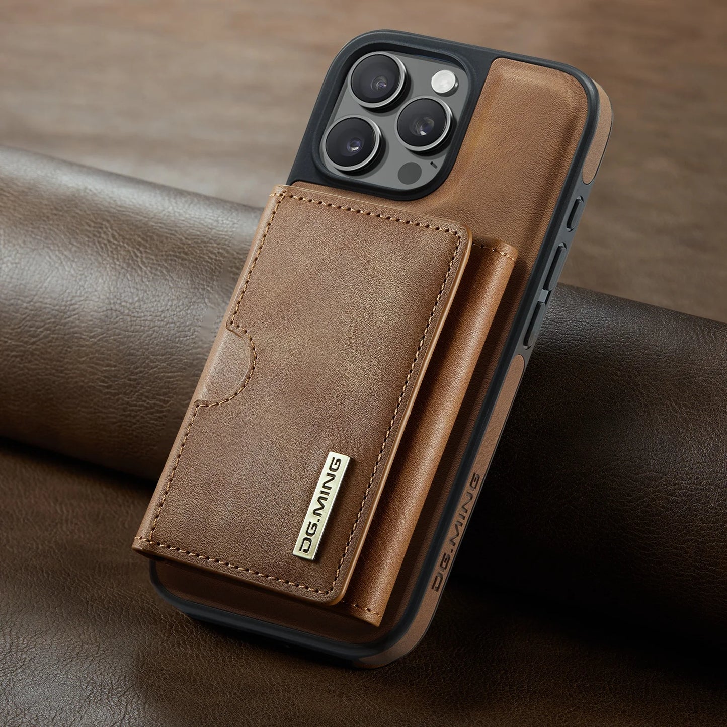 Magnetic Leather Wallet Card Phone Case For iPhone 17E 17 Air 16E 16 Pro Max 15 Plus 14 13 12 11 Flip Wireless Charging Cover