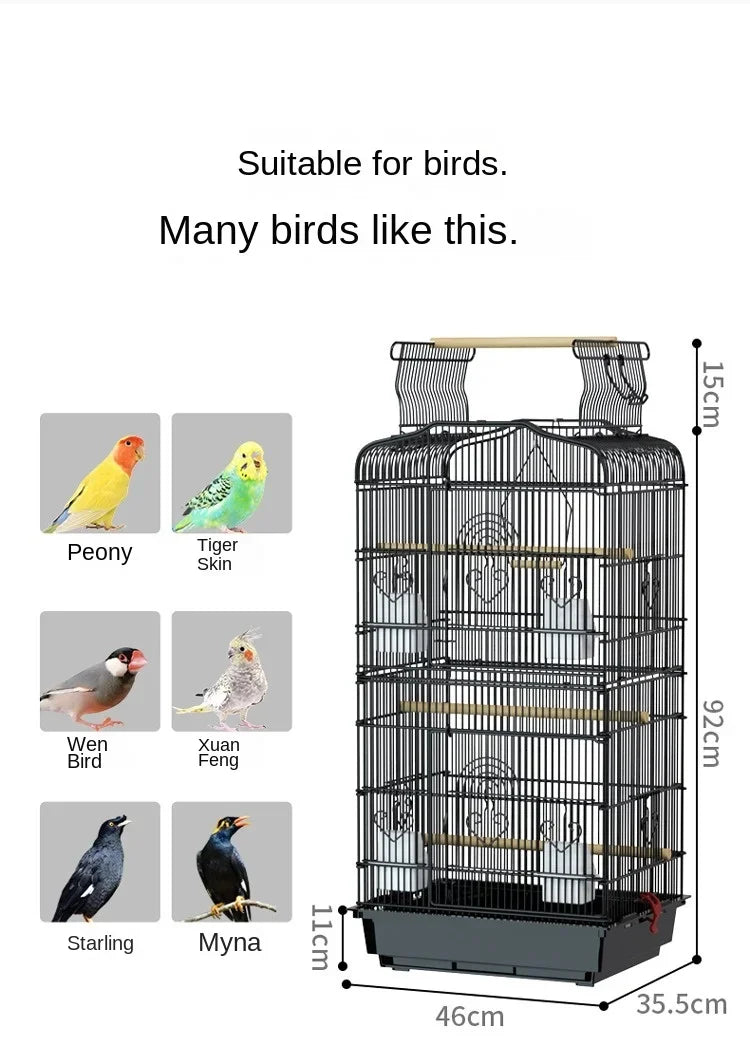 Hut Feeder Nest Bird Cage Parrot Carrier Breeding Villa Home Bird Cage Pigeon Luxury Oiseaux Accessoires Products Pet