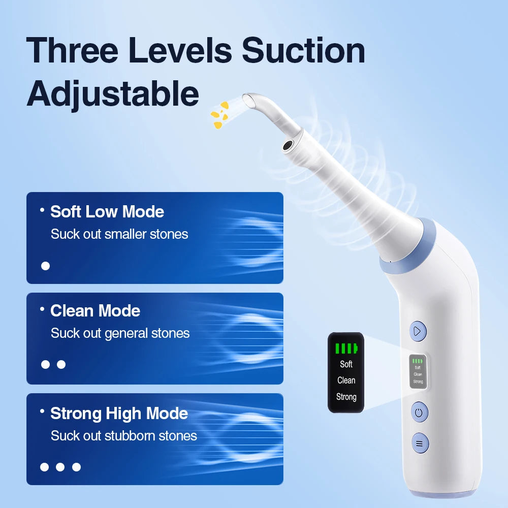 Electric Visual Tonsil Stone Remover Kit with LED Light HD Camera 3 Suction Modes Tonsil Stone Removal Fresher Mouth Oral Care