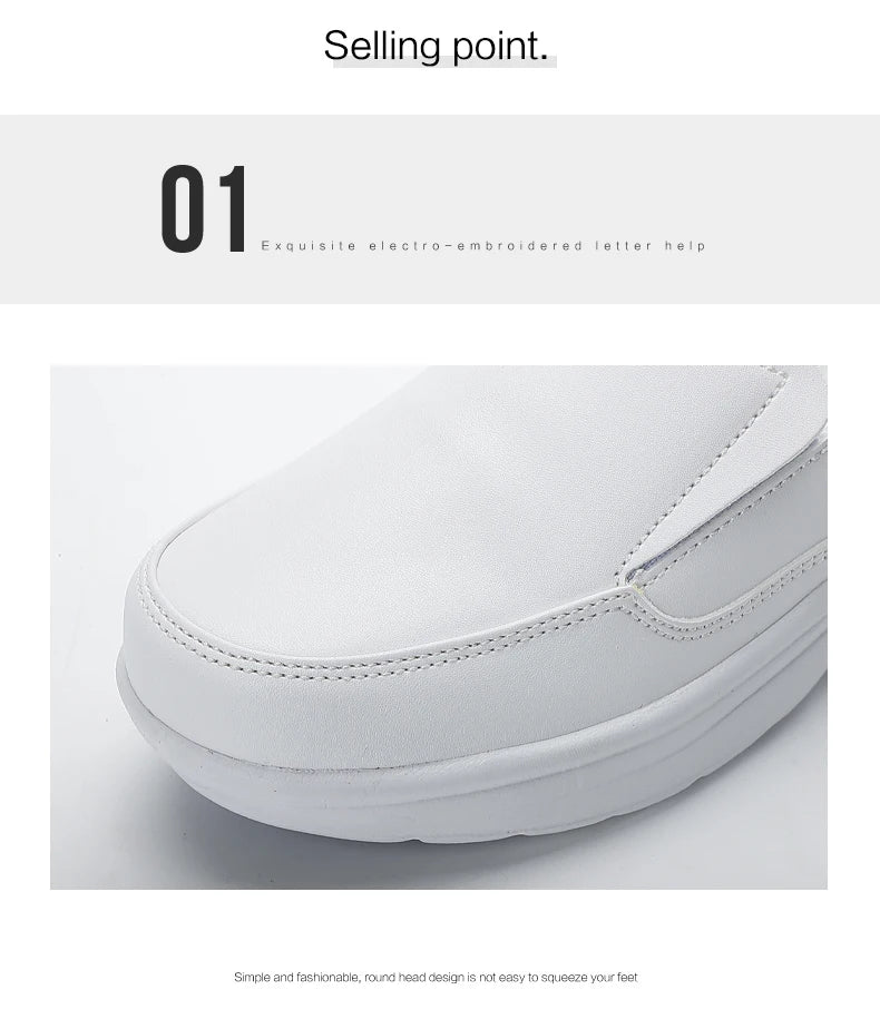 Sneakers Women Nurse White Shoes Comfortable Women Walking Shoes Breathable Female Flats Footwear Platform Lightweight Slip-On
