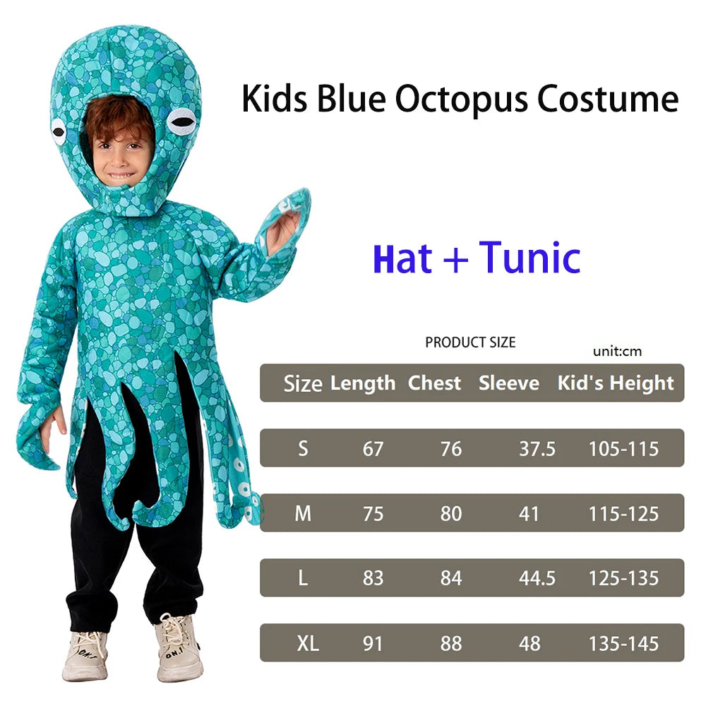 Unisex Boys Girls Jumpsuit Animal Halloween Costumes Bodysuit Kids Purim Party Fancy Dress Up Clothing Set