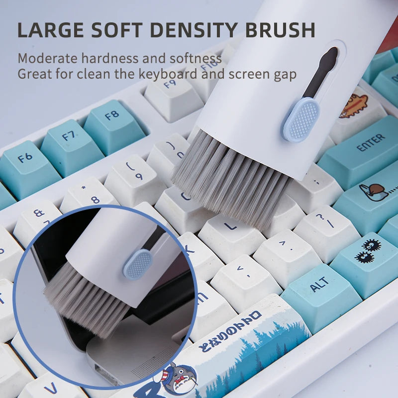 7 In 1 Laptop Keyboard Cleaner Brush Kit Earphone Cleaning Pen Keycap Puller Dust Tool For AirPods Headset Tablet Camera Phone