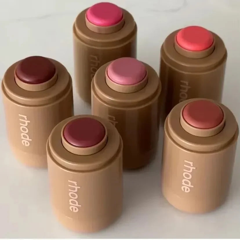 Rhode Skin Pocket Blush Stick Lip Cheek Hydrating Stick Natural Rouge Powder Blusher Cream Lipstick Cheek Teacup Candy Color