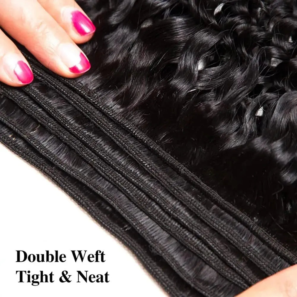 Water Wave Bundles Human Hair Extensions For Women Peruvian Hair Bundle Raw Virgin Hair Unprocessed Human Bundle Curly Hair