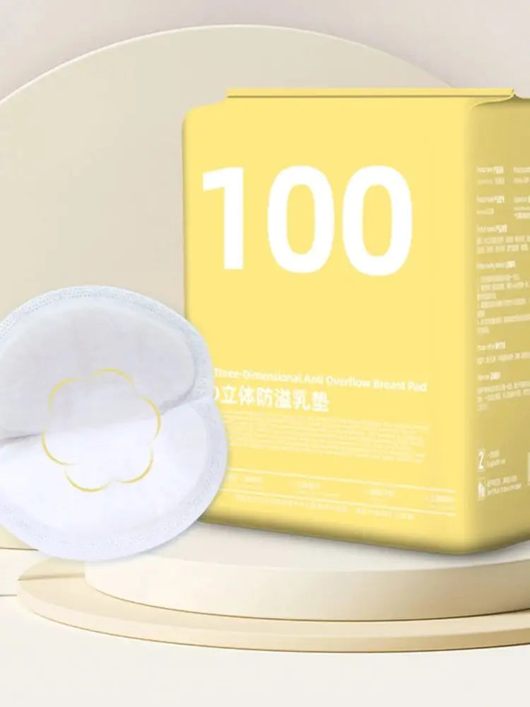 lactation Anti overflow breast pad postpartum disposable Thin style ventilate Leak proof nipple 100 pieces