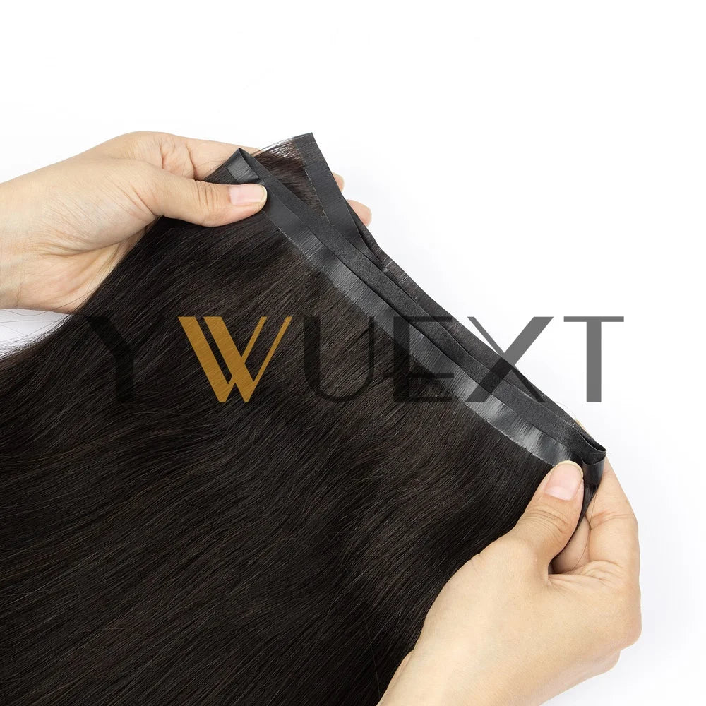 Seamless PU Tape Weft Human Hair Extensions Long PU Skin Weft Tape in Hair Extensions No Glue Human Hair For Fine Hair Long Weft