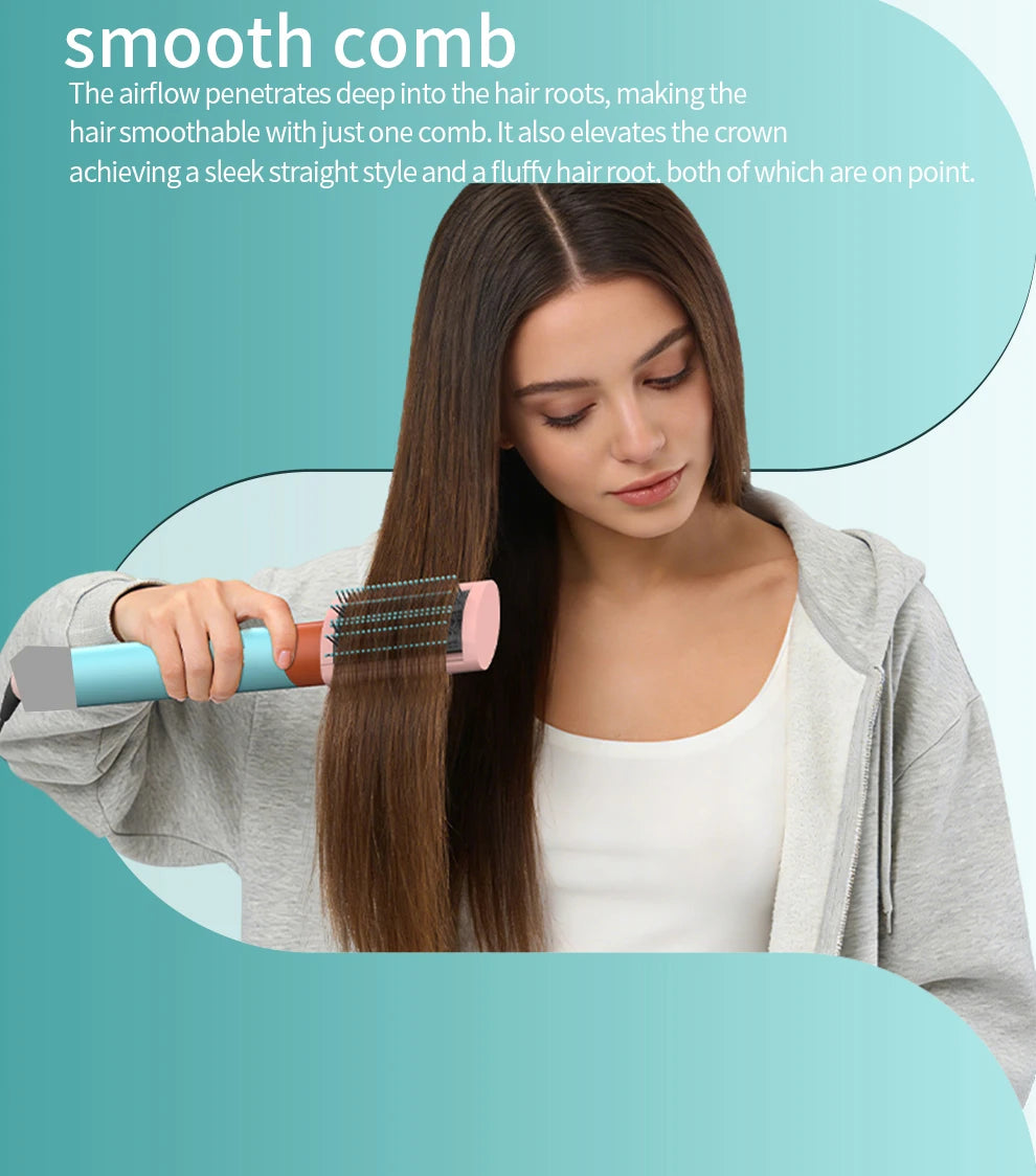 2026 New 7IN1 Multi Hair Styler Curling Iron Hair Hot Air Brush Curling Barrel Hair Dryer Salon Professional Curly Hair Styler