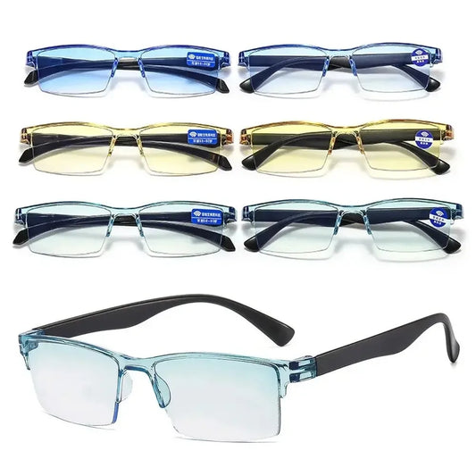 New Smart Automatic Zoom Reading Glasses Rimless Ultralight Anti Blue-ray Radiation Protection Spectacle Computer Goggles Unisex