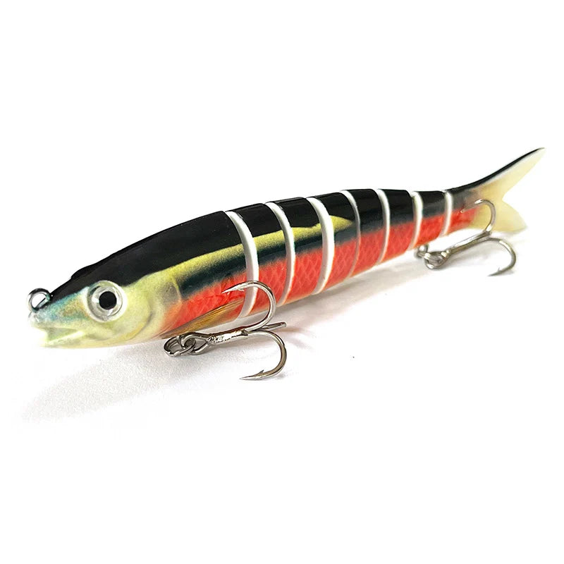Fishing Lure Multi-Joint Fish Fishing Kit Slow Sinking Realistic Hard Lure Swimbait Freshwater and Saltwater for Bass Trout Lure