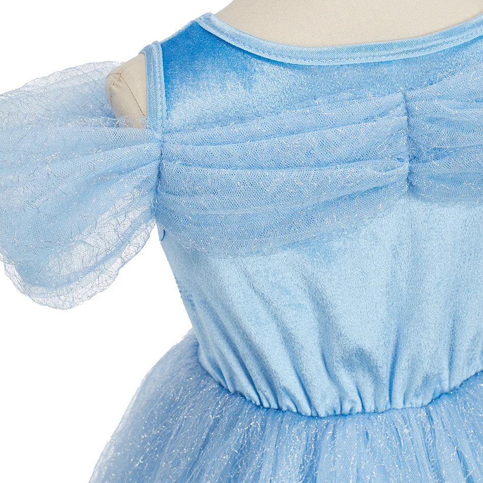 Child Halloween Cinderella Princess Cosplay Costume 2026 Summer Kids Birthday Party Dresses Baby Girls Carnival Dress Up Clothes