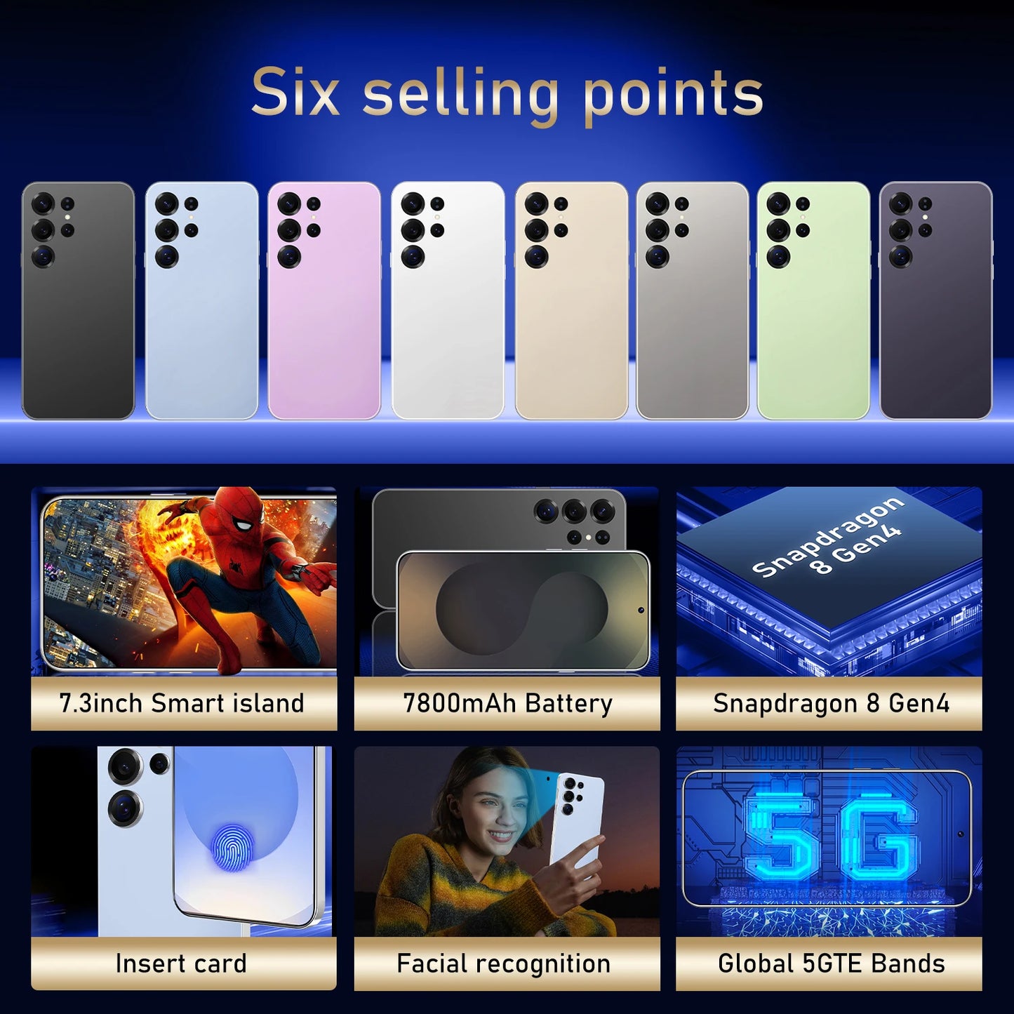 New 2026 High Quality S27 Ultra Original Intelligent 4G 5G Dual Card Dual Standby System Global Version 7800mAh Battery Arrival