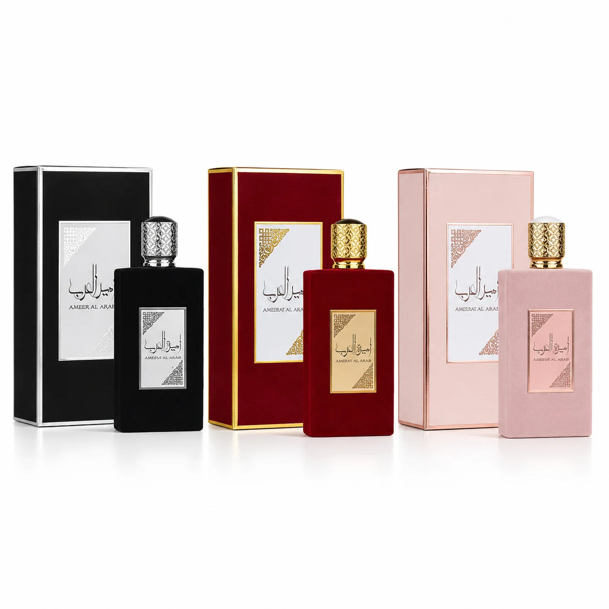 Luxury Ameerat Al Arab Perfume For Women, Black Red Pink Velvet EDP, Oriental Long Lasting Scent, High Quality Gift