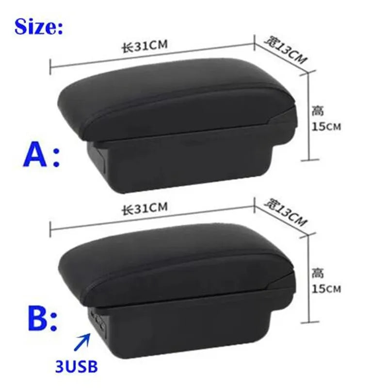 For Fiat 500 Armrest Box For FIAT 500 Car Armrest 2000-2011 Auto Storage Box Dedicated Retrofit Parts Interior Car Accessories