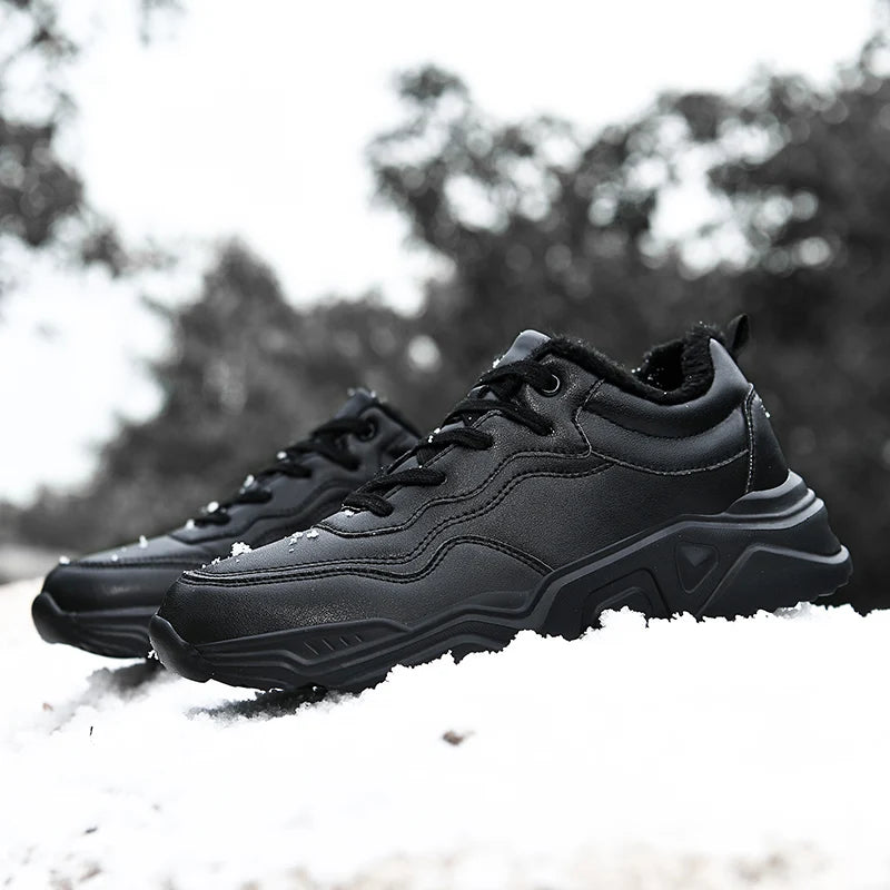 Winter Men Casual Shoes Breathable Warm Walking Sneakers Outdoor Lightweight Male Sport Shoes Lace-up Mens No-slip Running Shoes