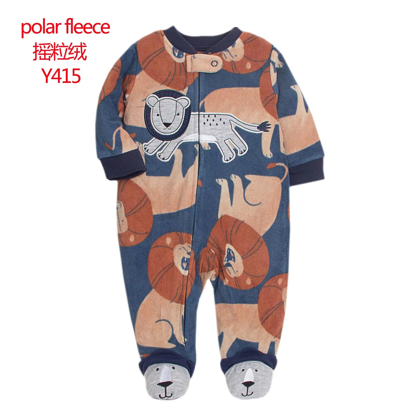 New Hot Polar Fleece Pajamas Baby Winter Romper Cover All Jumpsuits Newborn Boys Clothing Little Girl Fall Clothes Toddler 0-12M