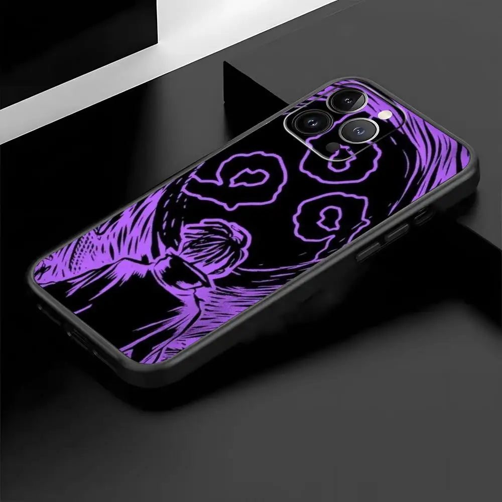 Juice cool 999 wrld fashion design ins Phone Case For iPhone 16 16e 15 14 13 12 11 Plus Mini Pro Max Soft black Shockproof Cover