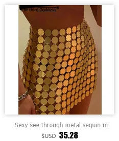 Sexy see through black metal sequin summer dress women 2025 glitter mini beach club party dress womens evening dresses vestidos