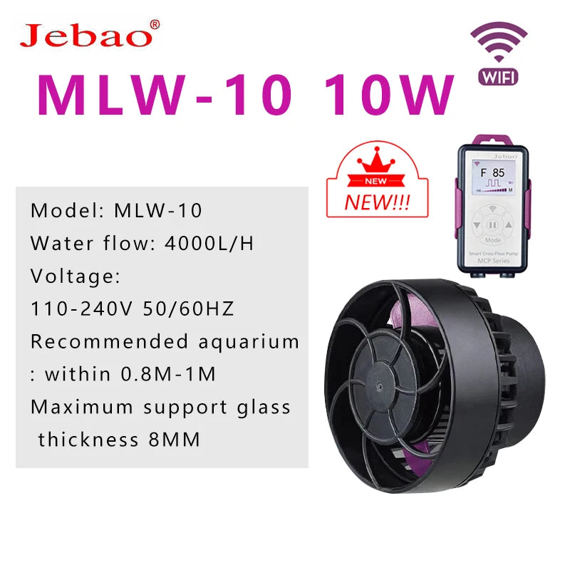 Jebao ALW MLW-5 MLW-10 MLW-20 MLW-30 Series smart Wave Pump with Wifi LCD Display Controller Wave ball Fish Tank Aquarium marine