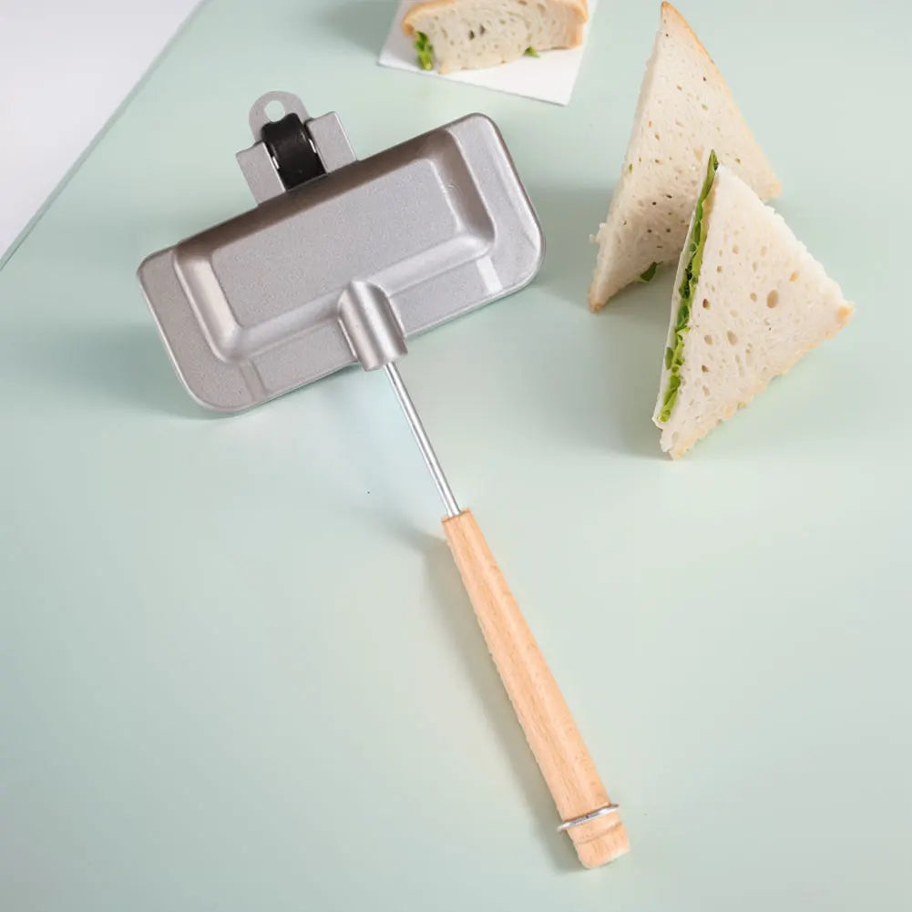 Waffle Pancake Baking Barbecue Oven Mold Hot Dog Toaster Non Stick Aluminum Alloy Grill Frying Pan Double-Sided Sandwich Fry Pan