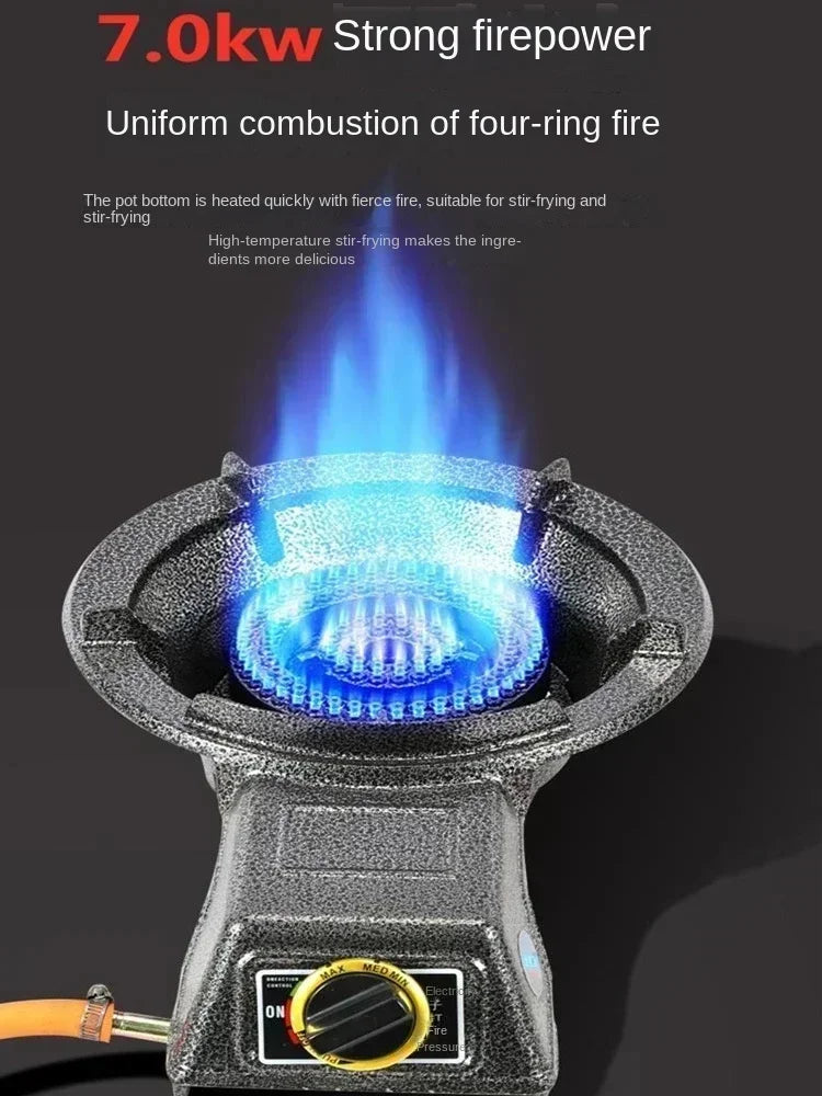Powerful Gas Stove for Home and Commercial Cooking - Compatible with Natural Gas and LPG AD