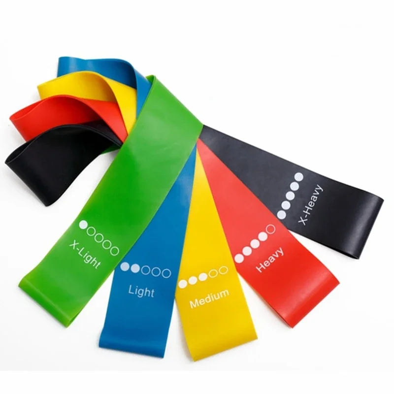 TPE Resistance Bands Rubber Loop Bands 5Pcs Rubber Loop Strength Training Workout Expander Yoga Gym Equipment Pilates Portable