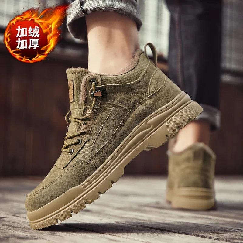 Loafers Casual Sneaker Casual Shoes Leather Shoes Male Sneakers Sports and Leisure High Boots Winter Sport Shoes for Men Fashion