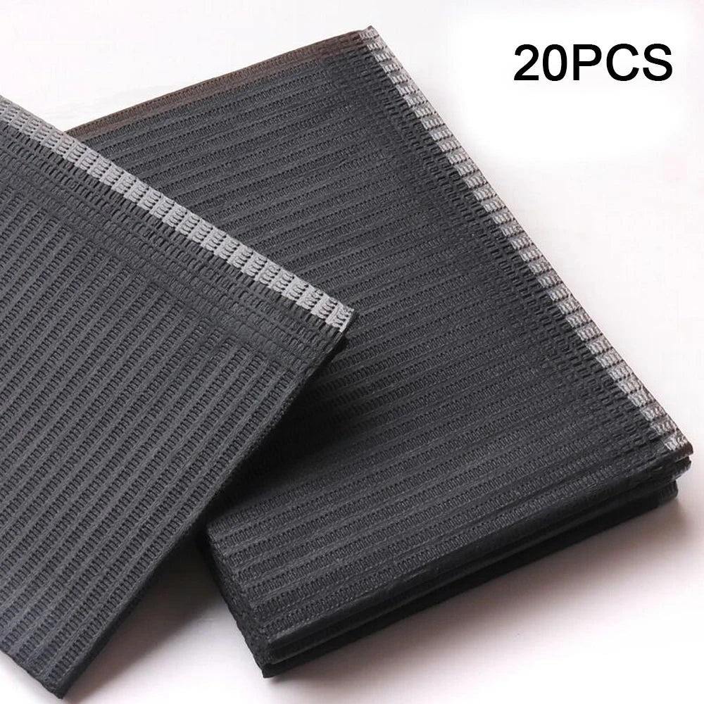 250/125/50/5pcs Black Tattoo Bibs Cleaning Wipes Pad Disposable Dental Tattoo Waterproof Sheets Paper Tattoo Accessories