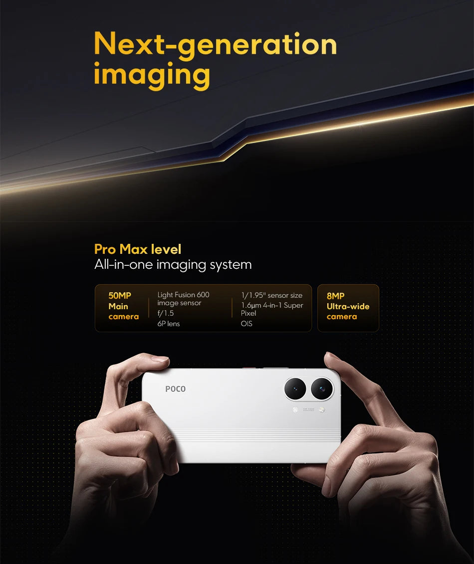 Global Version POCO X8 Pro Max 8500mAh 1.5K 120Hz Ultra-Bright  AMOLED Display 6.83'' Smartphone  Dimensity 9500s