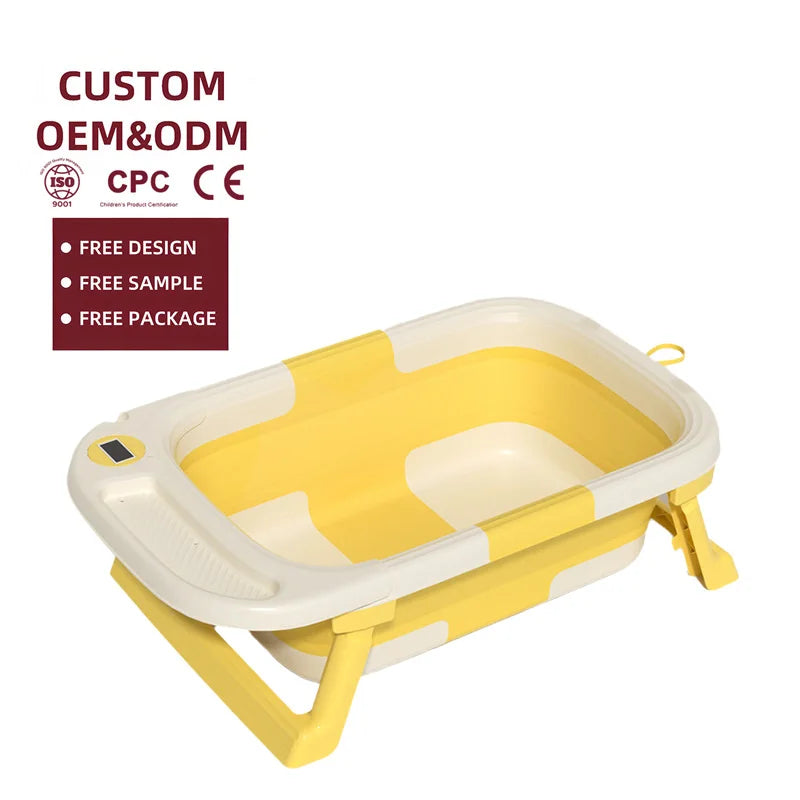 Toddler bathtub eco-friendly material baby set foldable bathtub for luggage storage