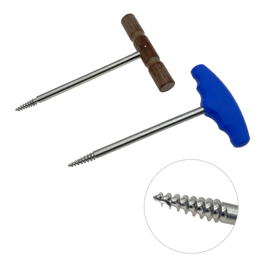 1pcs Hip Joint extractor Femoral head extractor T Wooden handle silicone Orthopedic Veterinary Instrument