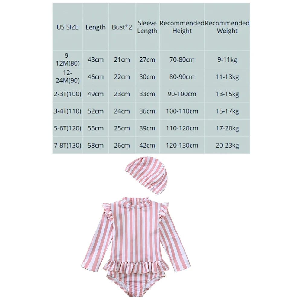 2026 Summer Kids Girls Swim Wears Baby Girl Set Beach Seaside Clothes 9M-8T Sister Swimming Suits Fashion Sunbeach Swimsuit