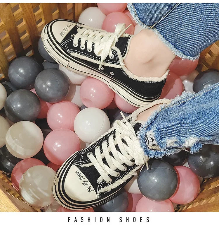 Men Vulcanized Shoe Thick Soles Increased Low Top Couple Shoe Canvas Shoe for Men Sneakers Tenis Masculino Zapatillas