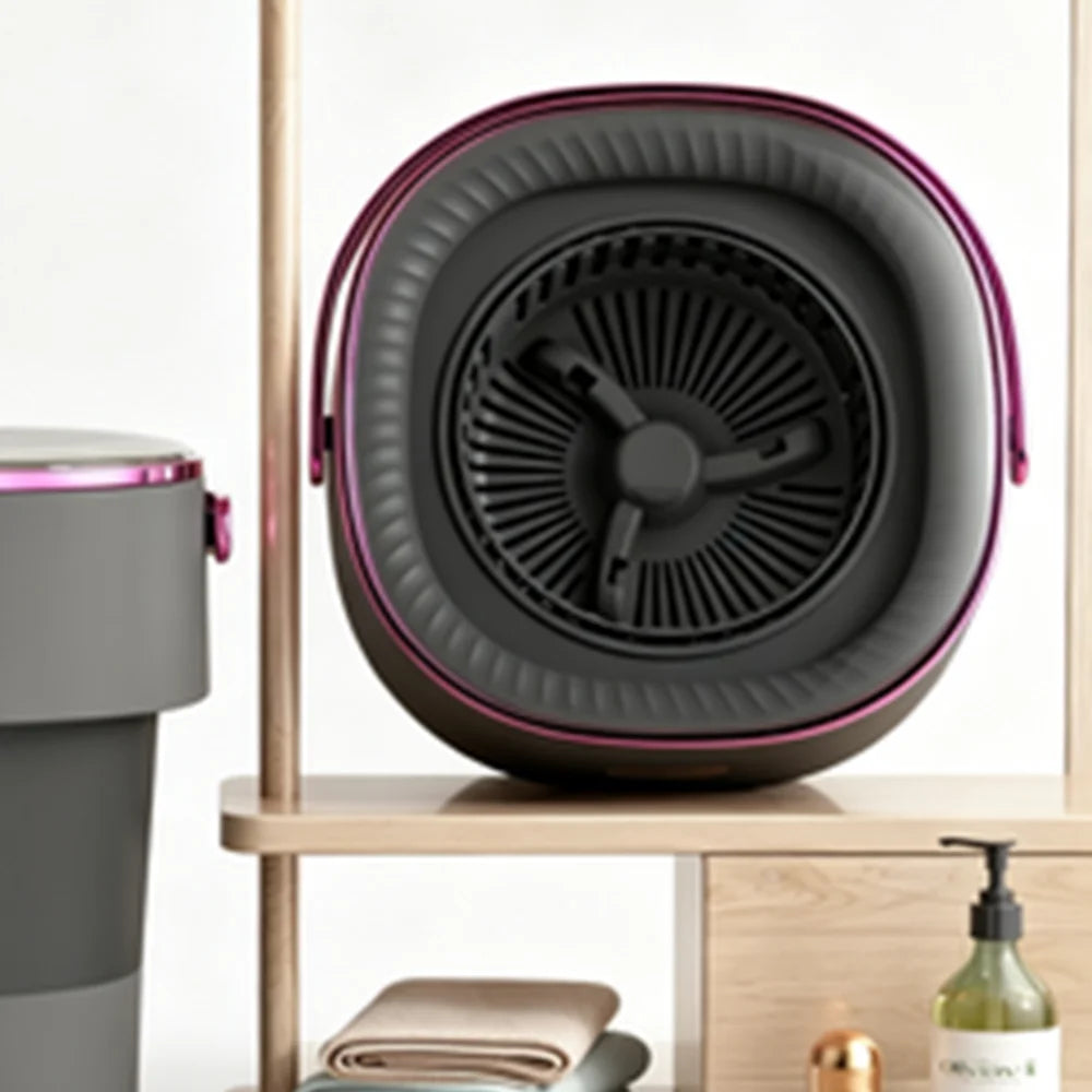 Foldable Mini Washing Machine 13L, 3 Deep Cleaning Modes with Removable Spin Basket, Compact Portable Washer for Baby Clothes