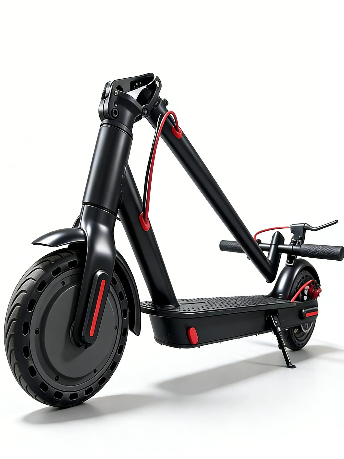 Upgrade Your Commute: Adult Foldable E-Scooter with 8.5" Solid Tires, Dual Brakes & LED Display