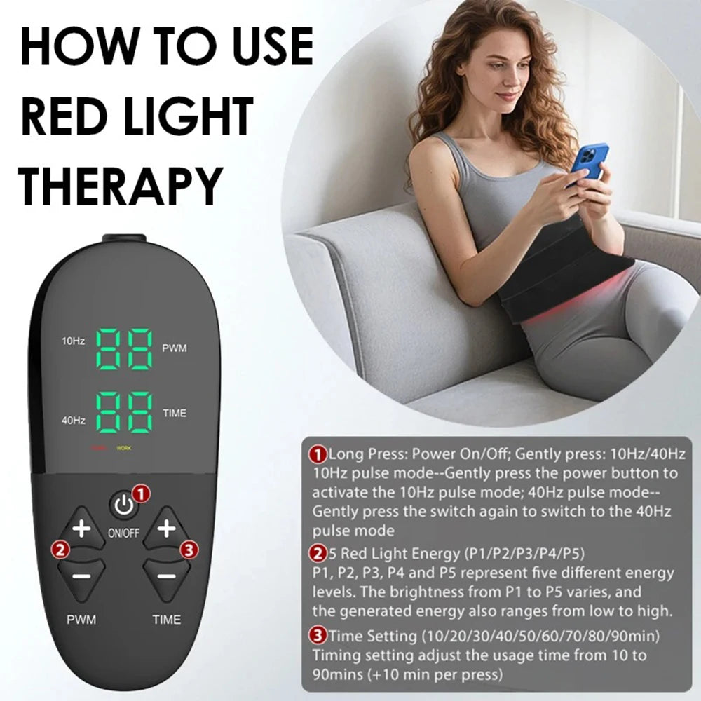 210 LEDs Red Infrared Light Therapy Pad Beauty Devices For Face,Body Back Knee Hands Feet Relief Portable 660nm 850nm Heat Pad